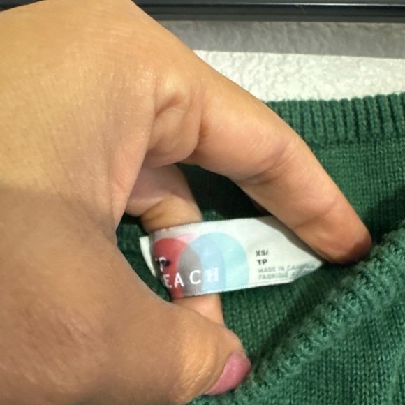 Free People Beach Solar Sweater 2 Piece Set Size XS Green - Picture 7 of 8